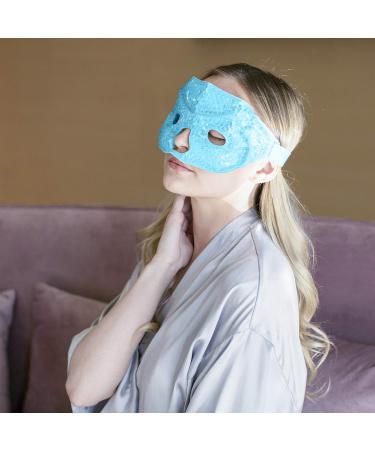 Cooling Eye Mask | Gel Bead Therapy for Migraine Relief | FOMI CARE Black Fabric Sleep Mask for Eye Swelling & Dark Circles - Buy Online on GoSupps.com