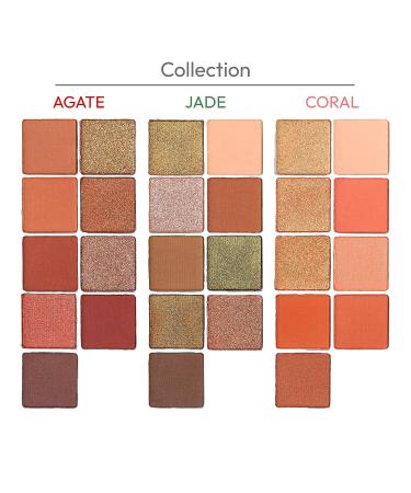Ruby Kisses Agate Eyeshadow Palette - Highly Pigmented Matte to Shimmers Eye Makeup - Buy Online on GoSupps.com