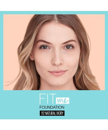 Maybelline Fit Me Matte + Poreless Liquid Foundation Makeup 112 Natural Ivory 1 Fl Oz x 2 - Pack of 2 | Oil-Free Formula - Buy Online on GoSupps.com