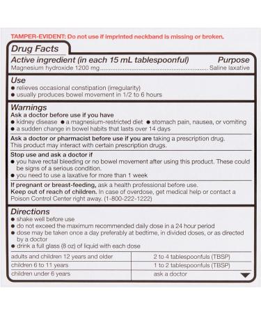 Equate Milk of Magnesia Original 26 fl oz - Fast-Acting Antacid Relief - Buy Online on GoSupps.com