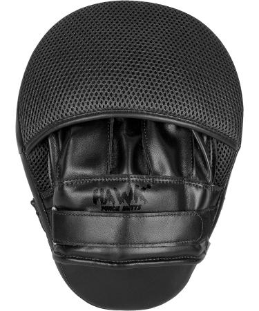 Hawk Sports All-Black Leather Punching Mitts for Martial Arts and Boxing Training - Men, Women, Kids - Buy Online on GoSupps.com