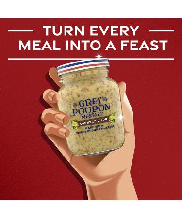 Grey Poupon Country Dijon Mustard - 8 oz Jar - Buy Online on GoSupps.com