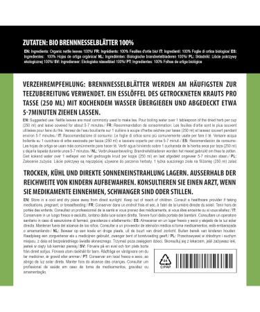 Alpi Investment OOD Alpi Nature Organic Nettle Tea 125g 4 Oz Dried and Sliced Nettle Leaves Loose Leaf Tea - Buy Online on GoSupps.com