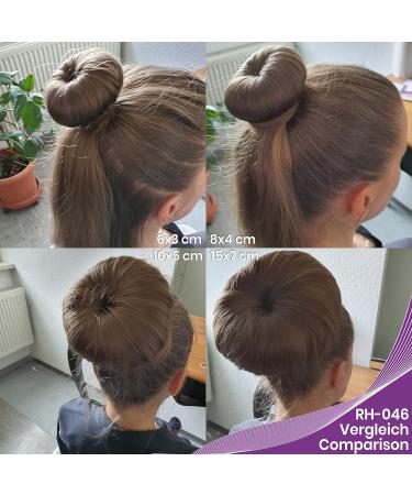 Wig Me Up RH-046 Brown Dutt Pillow - 8x4 cm Hair Styling Volume Ring for Dutt Rose Hairstyles - Buy Online on GoSupps.com