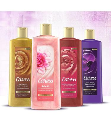Caress Exfoliating Body Wash - Tahitian Pomegranate & Coconut Milk - 18 Fl Oz - Buy Online on GoSupps.com