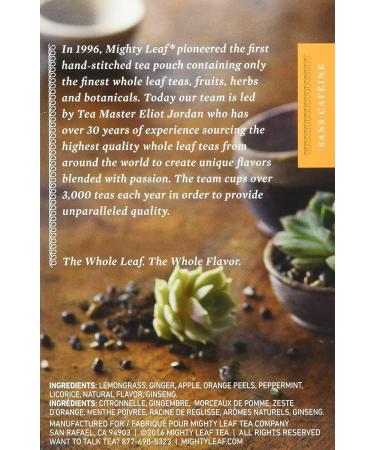 Mighty Leaf Tea Ginger Twist - 15 Count Herbal Tea Bags | Premium Flavor & Quality - Buy Online on GoSupps.com