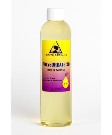 Polysorbate 20 T-MAZ 20 Tween 20 Solubilizer Surfactant & Emulsifier 100% Pure 8 oz 237 ml