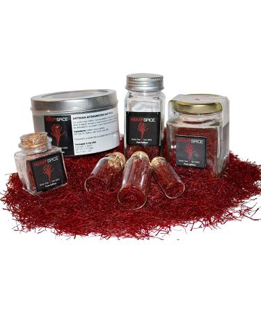 Heray Saffron: Premium Afghani Saffron Threads - 2g Square Glass Jar, Super Negin Quality A+, Fresh Pure All Red Thread Saffron Spice for Bouillabaisse, Risotto, Paella, Tea & More - Buy Online on GoSupps.com