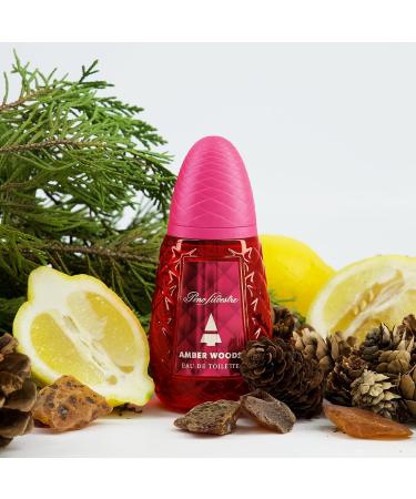 Pino Silvestre Amber Woods Perfume for Men - Aromatic Woody Spicy Scent - Blended with Lemon Lavender Patchouli and Sandalwood - for Bold Elegant Gentlemen - 4.2 oz EDT Spray - Buy Online on GoSupps.com