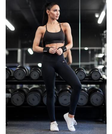 Fitgrand Wrist Bandages & Tensile Aids (2 Set) | Optimal Support for Strength Training Fitness Bodybuilding Weightlifting - Unisex Black - Buy Online on GoSupps.com