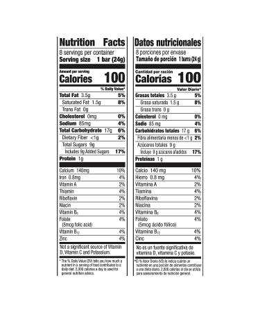 Honey Nut Cheerios Breakfast Cereal Treat Bars - 8 ct Snack Bars - Buy Online on GoSupps.com