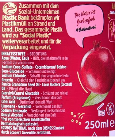 Henkel Beauty Care Nature Box Revitalizing Shower Gel with Pomegranate Scent 250 ml - Buy Online on GoSupps.com