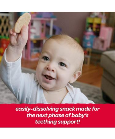 Happy Baby Organics Organic Teether Crackers Gluten Free Strawberry & Beet with Amaranth - 0.14 Oz 12 Count (Pack of 6) (Strawberry Beet Flavor) - Buy Online on GoSupps.com