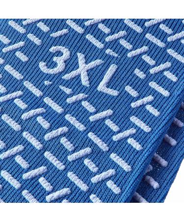 Bariatric Non Skid Slipper Socks (3pk) Size 3X Large Blue - Pack of 3 - Buy Online on GoSupps.com