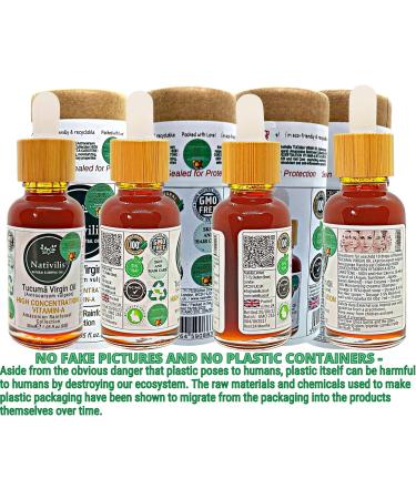 Nativilis TUCUMA VIRGIN OIL (Astrocaryum vulgare) Amazonian Rainforest HIGH CONCENTRATION VITAMIN-A BETA-CAROTENE - SKIN Hair Care - nourishing moisturizing antioxidant anti-inflammatory - Copaiba - Buy Online on GoSupps.com