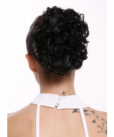 WIG ME UP Q0147-1B Hairpiece Bun - Short Voluminous Braid Curls with Butterfly Clip - Black - International Shipping Available - Buy Online on GoSupps.com