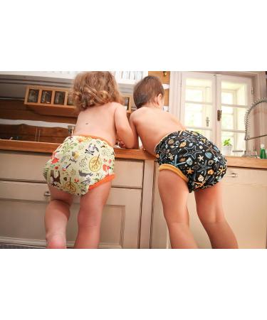 Petit Lulu Cloth Nappy Wrap | One Size (11-35.2 lbs) | Snaps | Washable Diaper Wrap - Made in Europe | Ethno Print - Buy Online on GoSupps.com
