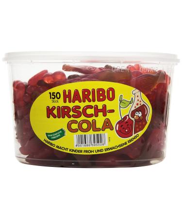 Haribo Cherry Cola 1 pack (1 x 1.35 kg can) Orange 150 pieces (1 pack)