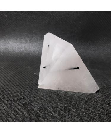 About 50mm Natural Black Tourmaline Crystal Gemstone Pyramid Reiki Crystal Stone for Home Decor Home Goods - Buy Online on GoSupps.com