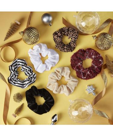 Six Days of Scrunchies Glamour Gift Set - Original Scrunchie with 6 Unique Designs in Presentation Box - Buy Online on GoSupps.com