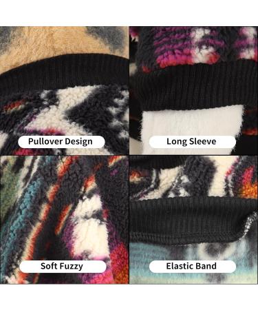 Yaodhaod Fleece Dog Sweater for Small Dogs - Ethnic Style Winter Clothing Ultra Soft Thermal Sweatshirt (M Multicolored) - Perfect for Cold Weather - Buy Online on GoSupps.com