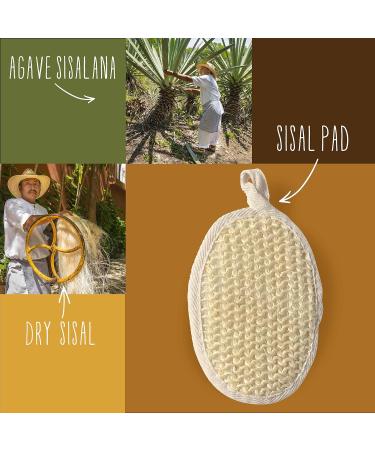 Stephanie Franck Beauty Bath Set - Exfoliating Loofah Sisal & Hemp Gloves for Glowing Skin | International Shipping Available - Buy Online on GoSupps.com