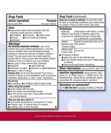 Anbesol Maximum Strength Oral Anesthetic Liquid - 0.41 fl oz | Fast Pain Relief - Buy Online on GoSupps.com