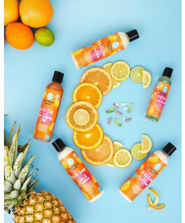 Curls Poppin Pineapple So So Smooth Vitamin C Leave In Conditioner - 8 oz | For Shiny, Longer, & Thick Hair | Protein-Free Formula - Buy Online on GoSupps.com