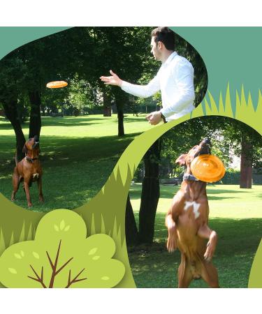 Rootsnoot Frisbee for Dogs | Soft Stable & Floating | Gentle on Teeth | Neon Orange | Harmful Substances Free - Buy Online on GoSupps.com