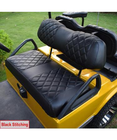 NOKINS Diamond Golf Cart Seat Cover - D Type For DS Front | Black Stitching - Buy Online on GoSupps.com