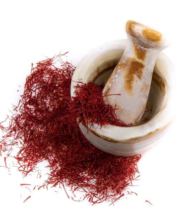 Scarlet Saffron Grade A+ Pure Spanish Saffron Threads - 1g | Best Saffron for Tea, Paella, Rice, Desserts - No Artificial Additives or Preservatives - Buy Online on GoSupps.com