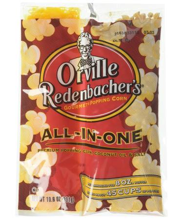 Orville Redenbacher's All in One Coconut Oil Popcorn Kit, 10.6 Ounce Portion Packs (Pack of 24) Coconut Oil (10.6oz, pack of 24)