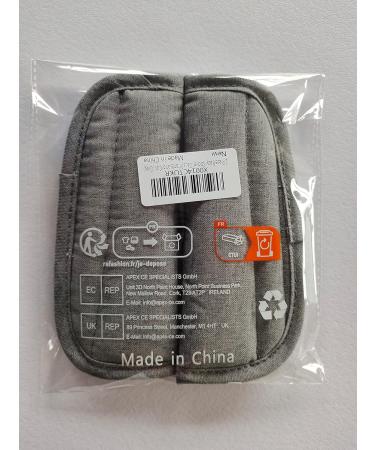 Seedfuture Adjustable Belt Cushion for Child Car Seats - Gray 2 Pieces | Universal Stroller Shoulder Strap Pads for Newborns & Children - Buy Online on GoSupps.com