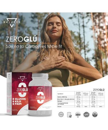 ZEROGLUR - 60 Capsules | Powerful Fat Burner | Hunger Suppressant | Weight Loss | Reduces Sugar Accumulation for Correct Weight Control with BIOPERINE Bean Extract and Piperine - Buy Online on GoSupps.com