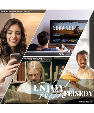 FEISEDY Classic Cat Eye Blue Light Blocking Glasses for Women - Oversized Butterfly Computer Eyewear B9092 Black 49mm - Stylish Protection Against Digital Eye Strain - Buy Online on GoSupps.com