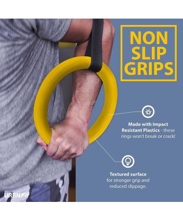 URBNFit Gymnastic Rings - Bodyweight Workout & Strength Training Rings for Crossfit - Buy Online on GoSupps.com