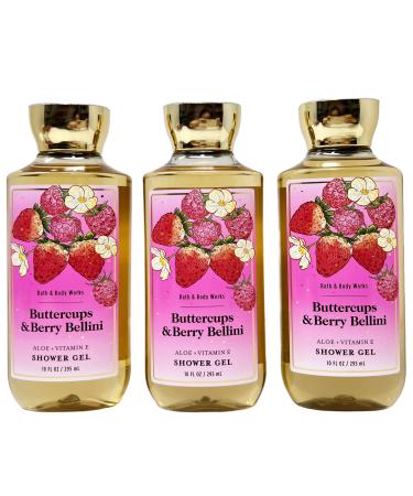 Buttercups and Berry Bellini Shower Gel Trio - Full Size