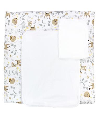 TupTam changing mat including 2 terry cloth covers model MAR02579 colour: wild animals size: 70 x 70 cm Wild animals 70x70 cm (1 pack)