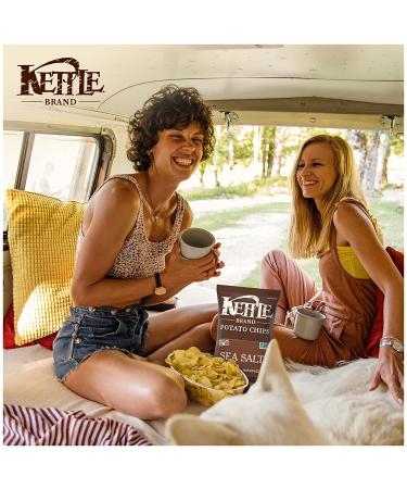 Kettle Brand Sea Salt Potato Chips - Gluten-Free & Non-GMO - 7.5 oz Bag - Buy Online on GoSupps.com