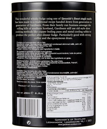 Buy Gardiner's of Scotland Whisky Fudge Glenfarclas 250g Handmade Soft Caramel Candies International Shipping Available - Buy Online on GoSupps.com