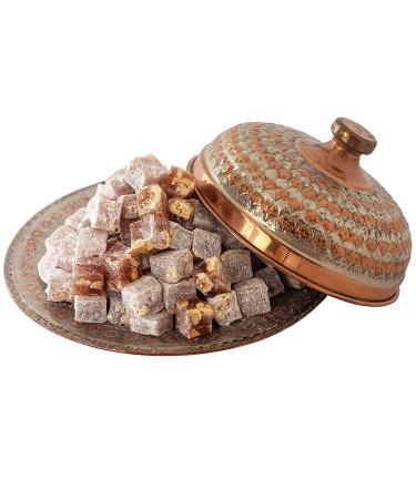 Cerez Pazari Turkish Delight Hazelnut Candy Gourmet Premium Vegan Sweets 14.8oz Gift Box | Glucose-Free Lokum Dessert | Traditional Soft Candy | Approx. 42 Pcs - Buy Online on GoSupps.com