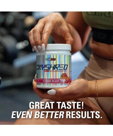 EHPlabs OxyShred Thermogenic Pre Workout Powder & Shredding Supplement - Clinically Proven Pre Workout Powder with L Glutamine & Acetyl L Carnitine Energy Boost Drink - Cosmic Blast 60 Servings - Buy Online on GoSupps.com