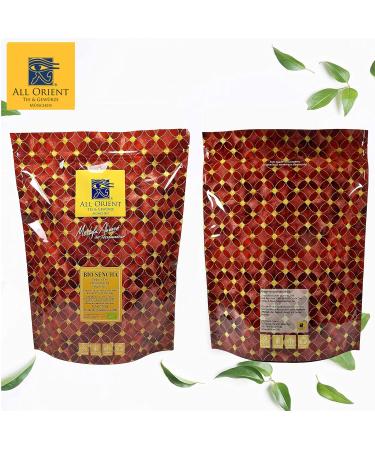 Buy All Orient Bio Sencha Green Tea 500g - Pure Loose Leaf from Zhejiang China - Natural Blend without Flavors - Buy Online on GoSupps.com