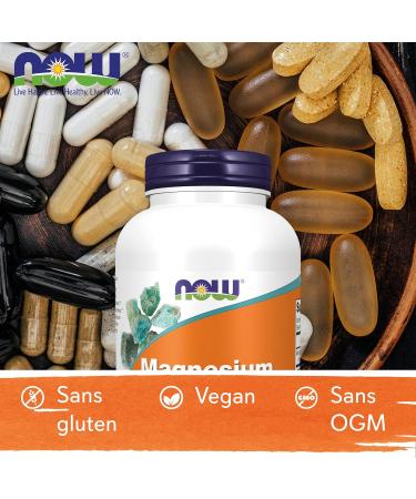 Now Foods Magnesium Citrate 200 mg 250 Vegan Tablets Lab Tested Minerals Gluten Free Soy Free Vegetarian - Buy Online on GoSupps.com