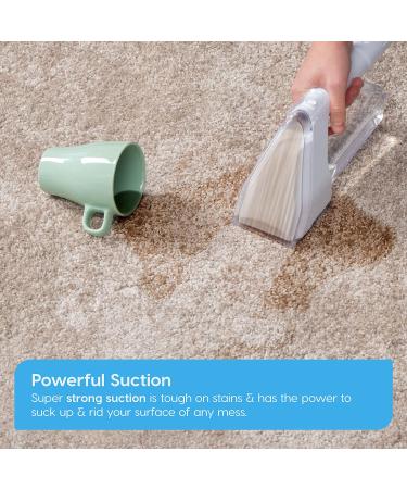 Iris USA Spot Cleaner - Small Carpet Cleaner Machine for Daily Use - Lightweight and Portable Upholstery Cleaner - Non-Chemical Stain Remover for Pets - Ideal for Stairs, Carpet, and Couch - White (596751) - Buy Online on GoSupps.com