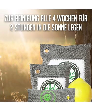 Stimio Activated Carbon Bamboo Air Purifier 2 Pack - 75g | Eco-Friendly Air Freshener for Home & Office - Buy Online on GoSupps.com