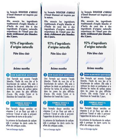 EMAIL DIAMANT Whitening Toothpaste with Organic Coconut Oil - 75ml Pack of 3 | International Shipping Available - Buy Online on GoSupps.com