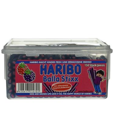 HARIBO Balla Stixx Raspberries / Blackberries pack of 8 (8 x 1.125 kg) 1.12 kg (pack of 8)