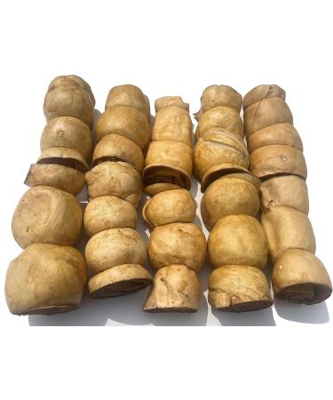 Beef Cheek Rolls Dog CHEW Treat - *(Peanut Butter 10 Pack 6 INCH)* - Original/Peanut Butter Flavors - Single Ingredient - Rawhide Free - Super Thick - All Natural - Long Lasting Beef Cheek Rolls PEANUT BUTTER 6 INCH 10 PACK - Buy Online on GoSupps.com