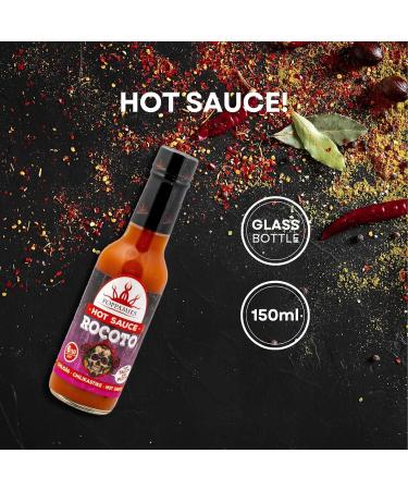 Poppamies Rocoto Chili Hot Sauce - Gluten Free Vegan Lactose Free | 150ml | Medium Heat 6/10 - Buy Online on GoSupps.com